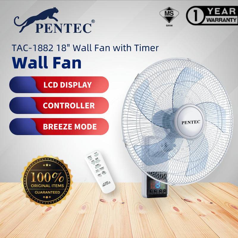 Malaysia Pentec Wall Fan 16 Tac 12 Kipas Dinding Sirim Approved