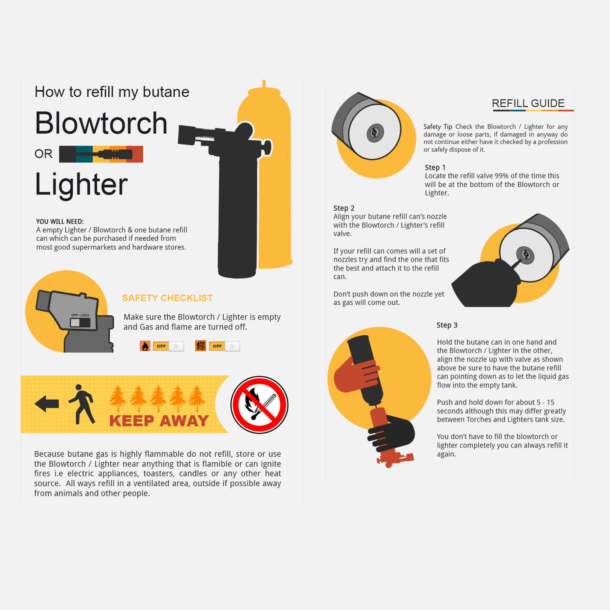 PENTEC Universal Butane Gas Refill For Lighter 300ml Free 50ml